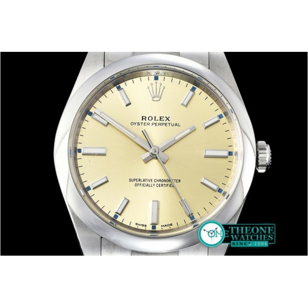 Rolex - Oyster Pert. 34mm 114200 SS/SS Yellow ANF Asia 2836