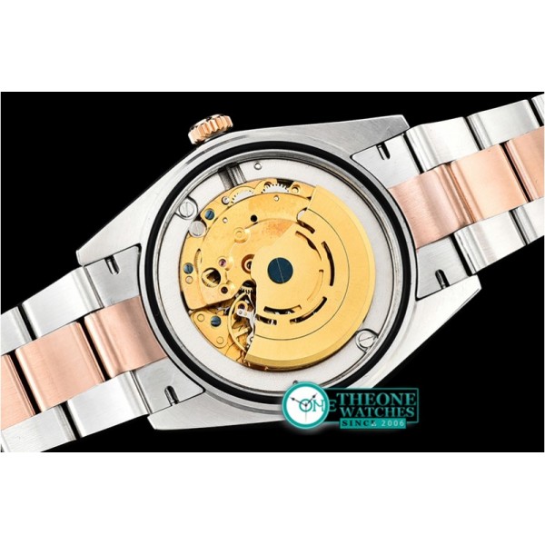 Rolex - DJ2 41mm Oyt Flt RG/SS Black/Stk BP Asia 2813