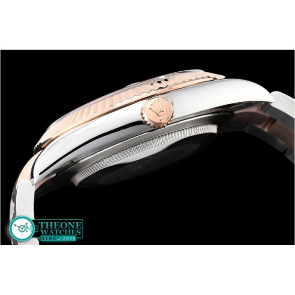 Rolex - DJ2 41mm Oyt Flt RG/SS White/Stk BP Asia 2813