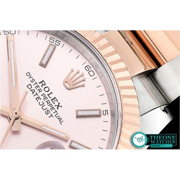 Rolex - DJ2 41mm Oyt Flt RG/SS Rose Gold/Stk BP Asia 2813