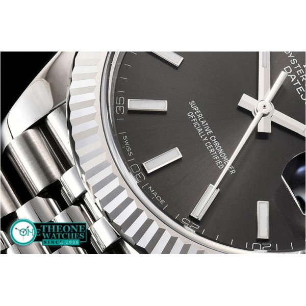 Rolex - DJ2 41mm Jub Flt 904L SS/SS Grey/Stk ARF Asia 2824