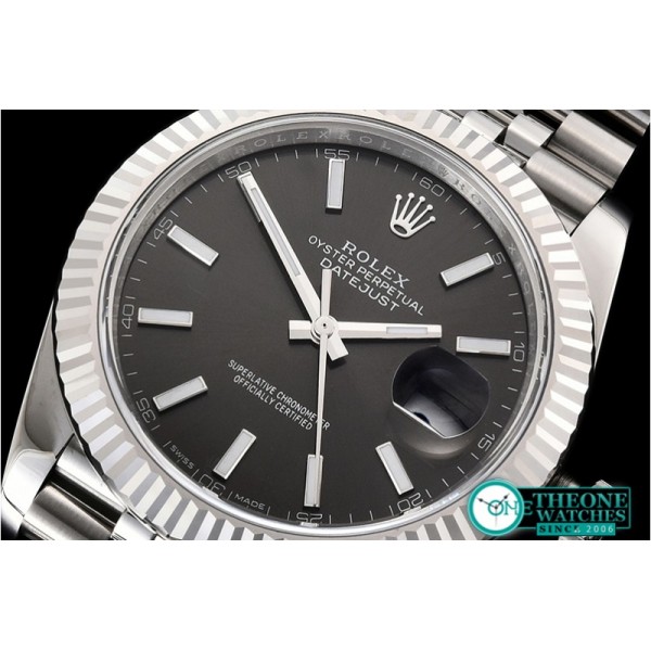 Rolex - DJ2 41mm Jub Flt 904L SS/SS Grey/Stk ARF Asia 2824