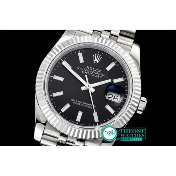 Rolex - DateJust 36mm Jub Flt 904L SS/SS Blk/Stk GMF A2836