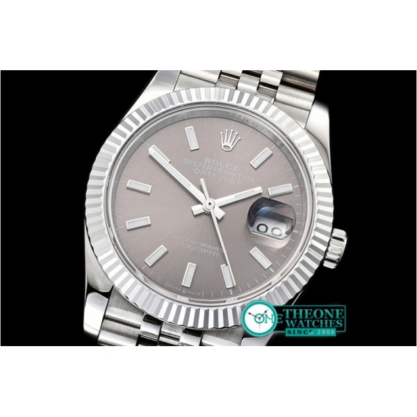 Rolex - DateJust 36mm Jub Flt 904L SS/SS Grey/Stk GMF A2836