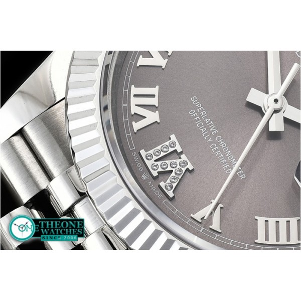 Rolex - DateJust 36mm Jub Flt 904L SS/SS Grey/Rmn GMF A2836