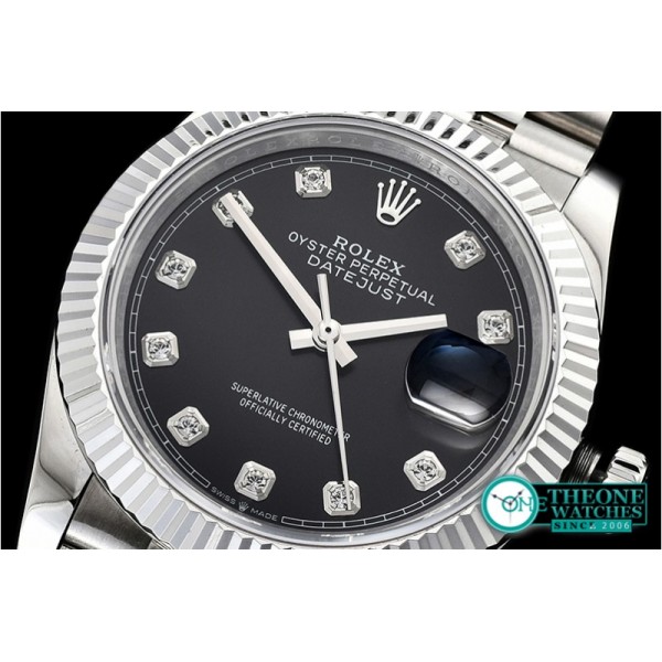 Rolex - DateJust 36mm Jub Flt 904L SS/SS Black/Dm GMF A2836