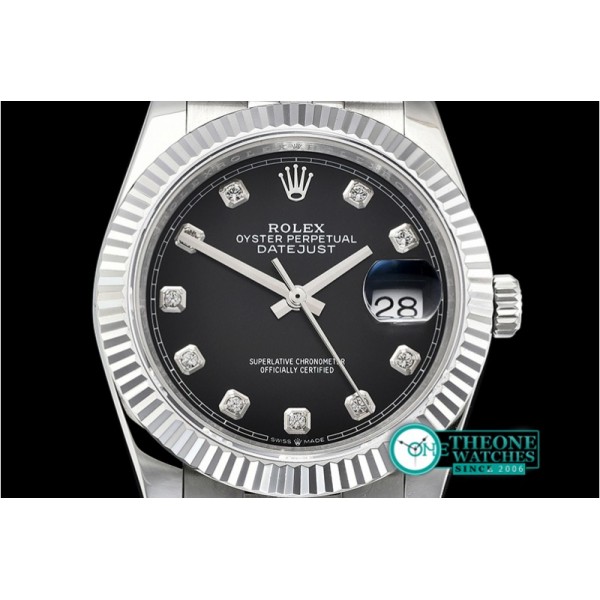 Rolex - DateJust 36mm Jub Flt 904L SS/SS Black/Dm GMF A2836