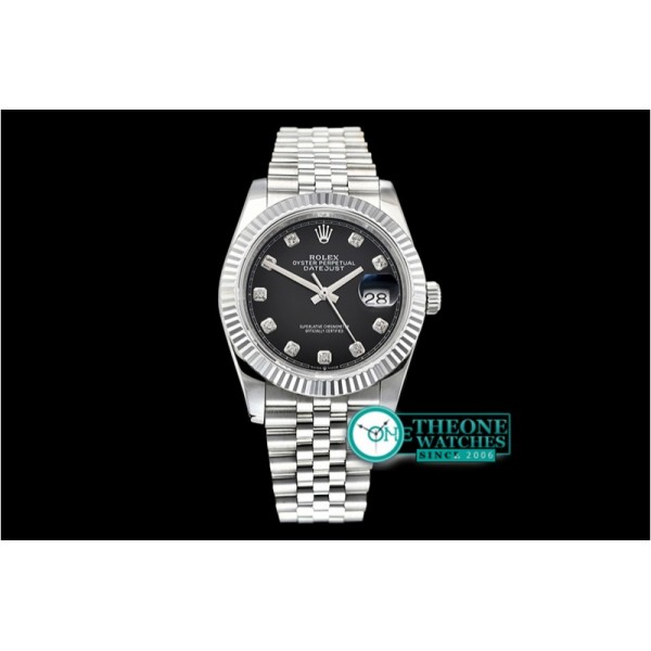 Rolex - DateJust 36mm Jub Flt 904L SS/SS Black/Dm GMF A2836