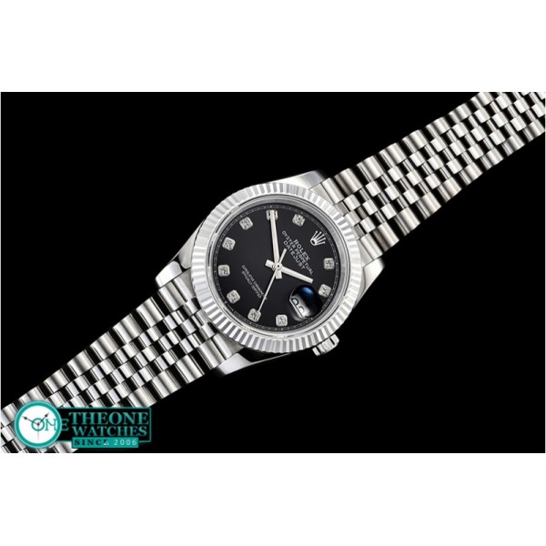Rolex - DateJust 36mm Jub Flt 904L SS/SS Black/Dm GMF A2836