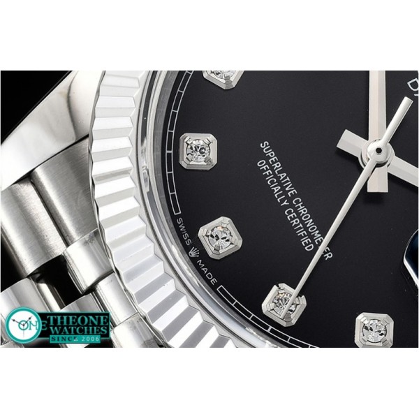 Rolex - DateJust 36mm Jub Flt 904L SS/SS Black/Dm GMF A2836