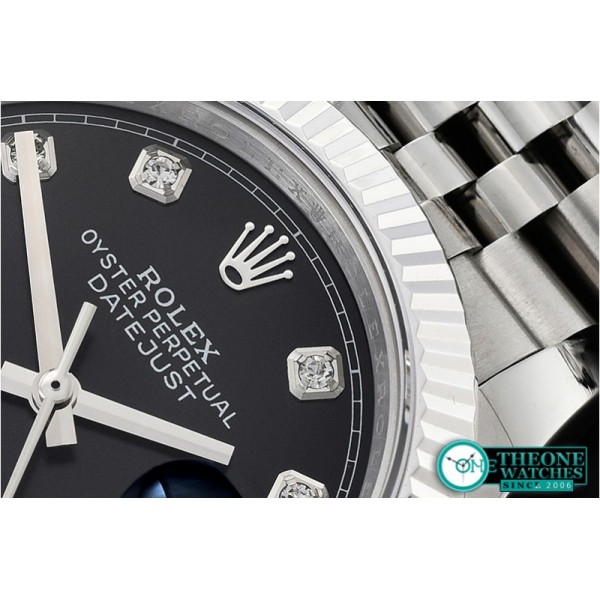 Rolex - DateJust 36mm Jub Flt 904L SS/SS Black/Dm GMF A2836