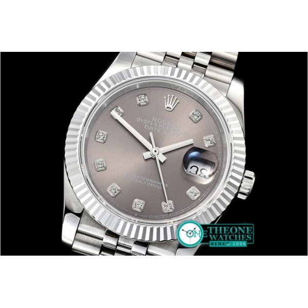 Rolex - DateJust 36mm Jub Flt 904L SS/SS Grey/Dm GMF A2836