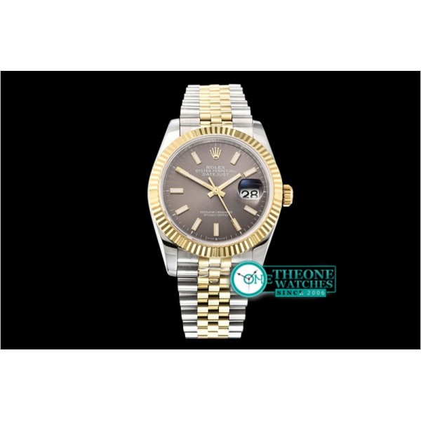 Rolex - DateJust 36mm Jub Flt YG/SS Grey/Stick BP A2813