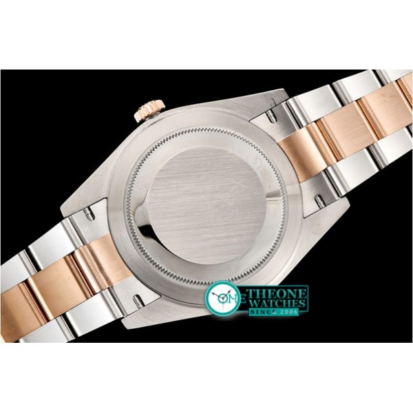 Rolex - DJ2 41mm Oyst Flt 904L RG/SS Brwn/Stk ARF Asia 2824