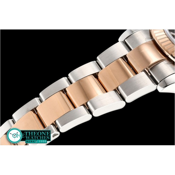Rolex - DJ2 41mm Oyst Flt 904L RG/SS Brwn/Stk ARF Asia 2824