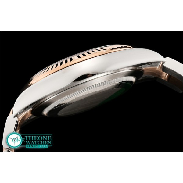 Rolex - DJ2 41mm Oyst Flt 904L RG/SS Brwn/Stk ARF Asia 2824