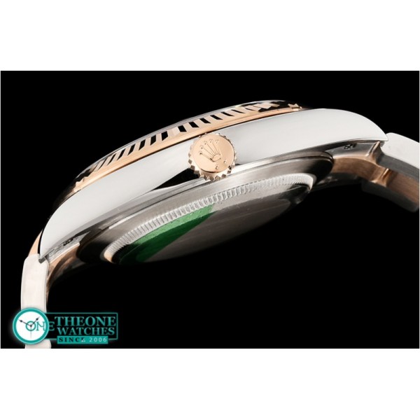 Rolex - DJ2 41mm Oyst Flt 904L RG/SS Brwn/Stk ARF Asia 2824