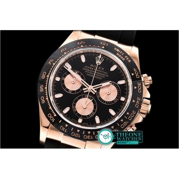 Rolex - Daytona 116515LN RG/RU Black/Rose ARF V2 A4130 Mod