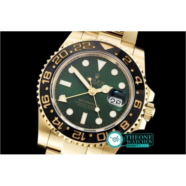 Rolex  - GMT Master II 116718LN YG/YG Grn BP Asia 3186 CHS