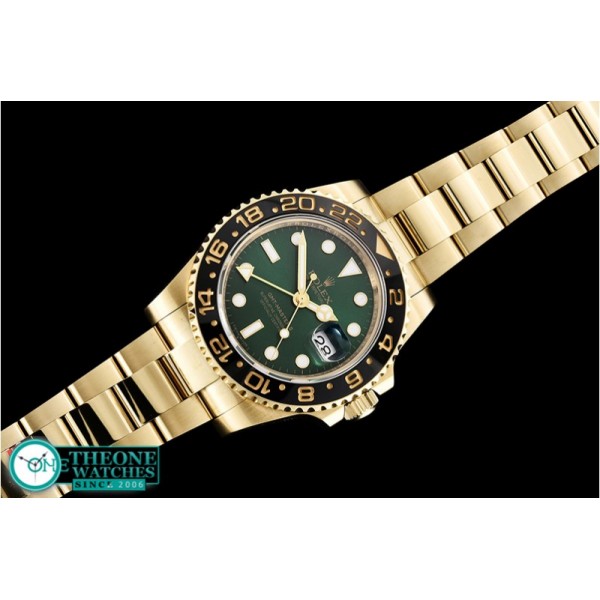 Rolex  - GMT Master II 116718LN YG/YG Grn BP Asia 3186 CHS