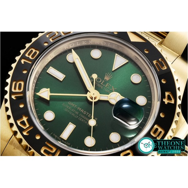 Rolex  - GMT Master II 116718LN YG/YG Grn BP Asia 3186 CHS