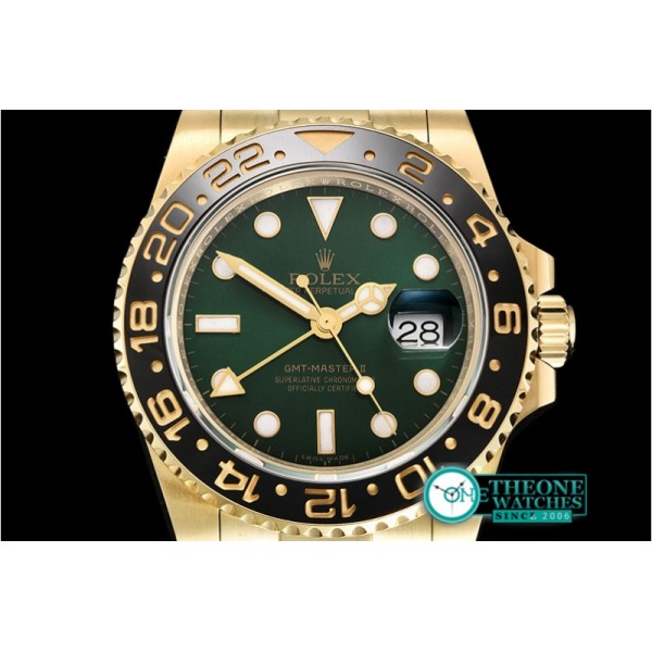 Rolex  - GMT Master II 116718LN YG/YG Grn BP Asia 3186 CHS