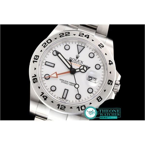 Rolex - Explorer II 216570 904L SS/SS Wht GMF Asia 3187 CHS