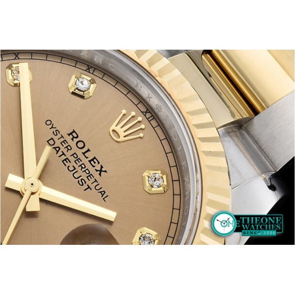 Rolex - DJ2 41mm Oyst Flt 904L YG/SS Gold/Diam ARF Asia 2824