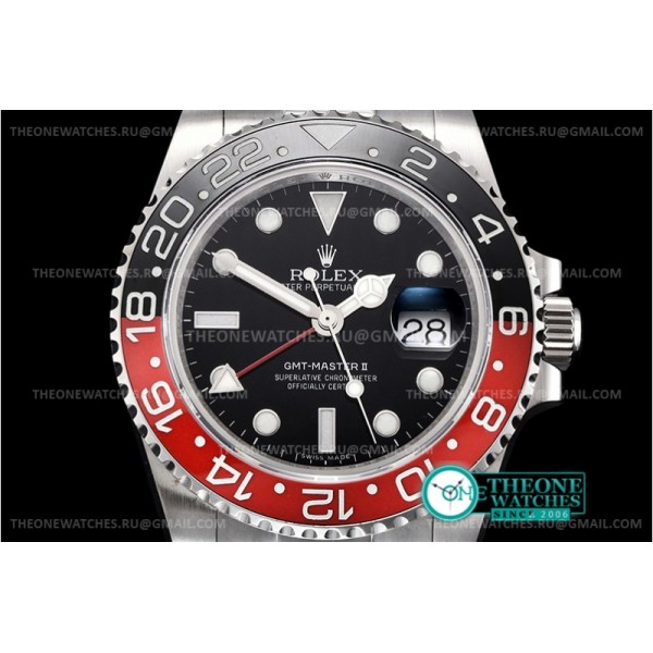 Rolex - GMT II 116710LN Red/Blk SS/SS Blk BP Asia 2813 CHS