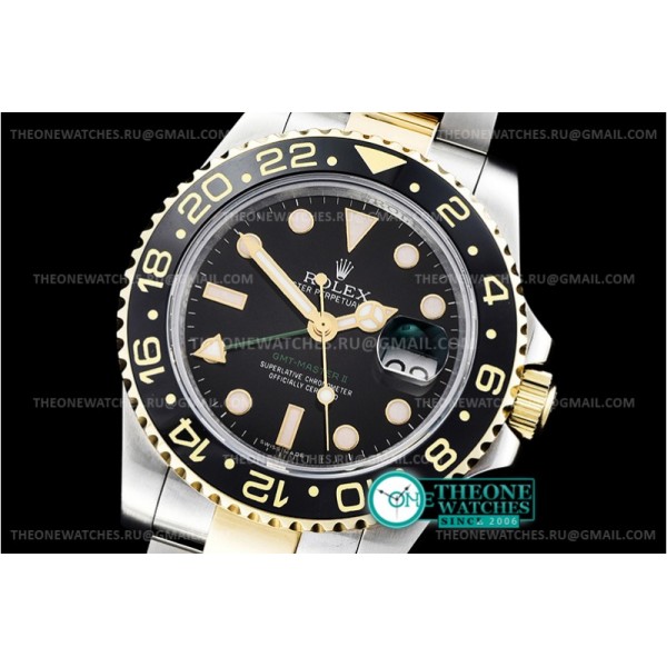 Rolex - GMT II 116713LN YG/SS Black BP Asia 2813 CHS