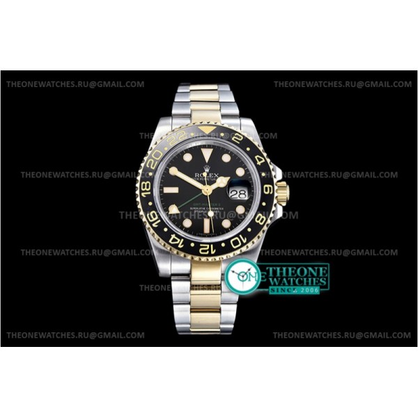 Rolex - GMT II 116713LN YG/SS Black BP Asia 2813 CHS