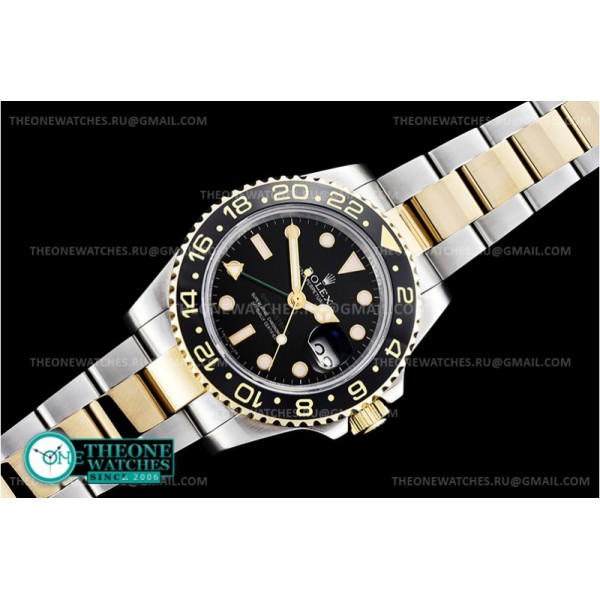 Rolex - GMT II 116713LN YG/SS Black BP Asia 2813 CHS