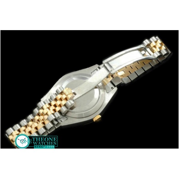 Rolex - SS/YG Jubile Fluted Black Gold Num Asian Eta 2836-2