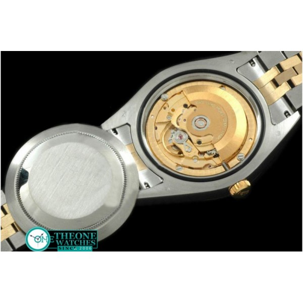 Rolex - SS/YG Jubile Fluted Black Gold Num Asian Eta 2836-2