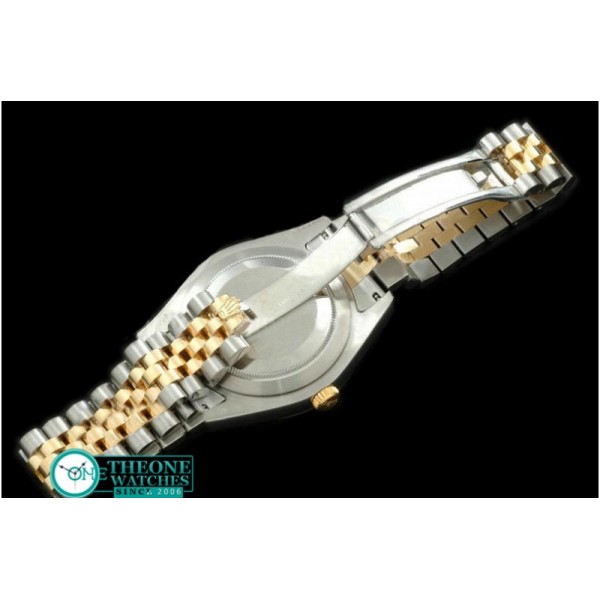 Rolex - SS/YG Jubile Fluted Black Roman Asian Eta 2836-2