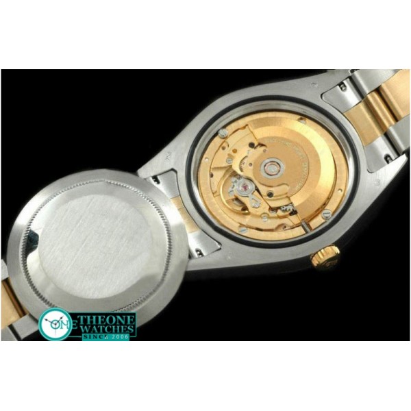 Rolex - SS/YG Oyster Fluted Black Roman Asian Eta 2836-2