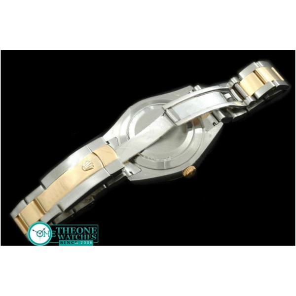 Rolex - SS/YG Oyster Fluted Black Roman Asian Eta 2836-2
