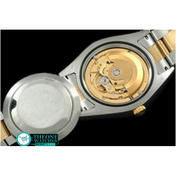 Rolex - SS/YG Oyster Fluted Black Diamond Asian Eta 2836-2