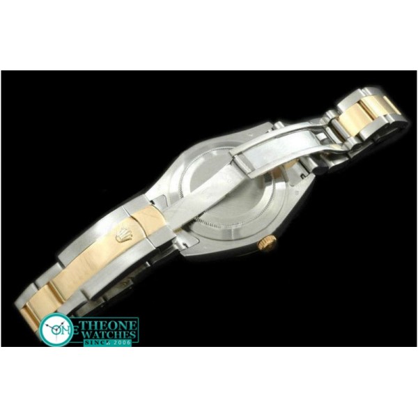 Rolex - SS/YG Oyster Fluted White Blue Num Asian Eta 2836-2