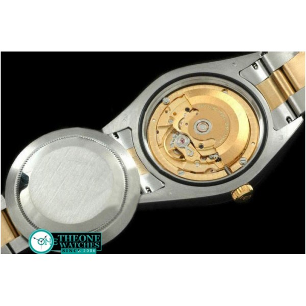 Rolex - SS/YG Oyster Fluted Black Stick Asian Eta 2836-2