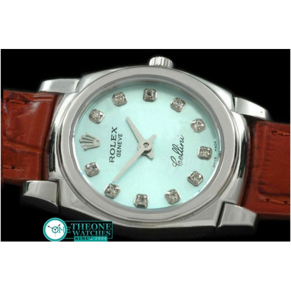 Rolex - Ladies Mini Cellini SS/LE Lilac Diam Swiss Qtz