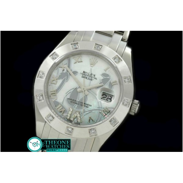 Rolex - 2011 Flora 12-Diam SS P-White Swiss Eta 2836-2