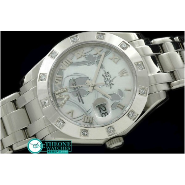 Rolex - 2011 Flora 12-Diam SS P-White Swiss Eta 2836-2