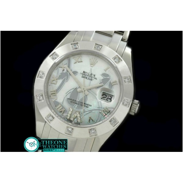 Rolex - 2011 Flora 12-Diam SS P-White Swiss Eta 2836-2