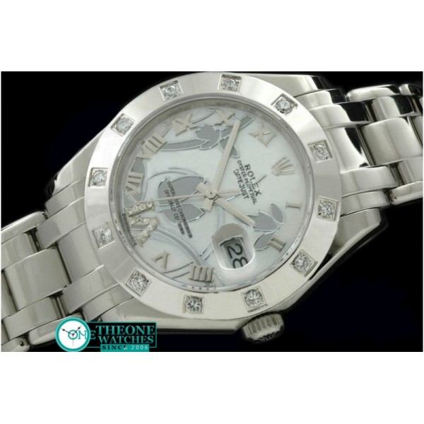 Rolex - 2011 Flora 12-Diam SS P-White Swiss Eta 2836-2