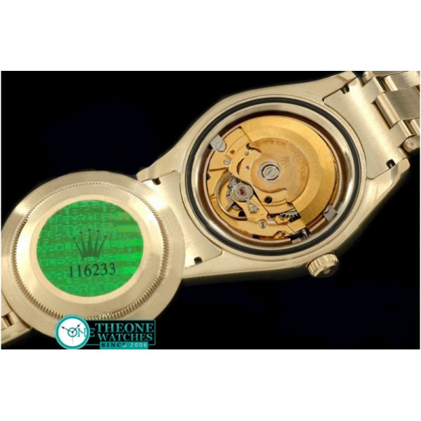 Rolex - 2011 Flora 12-Diam YG P-White Swiss Eta 2836-2