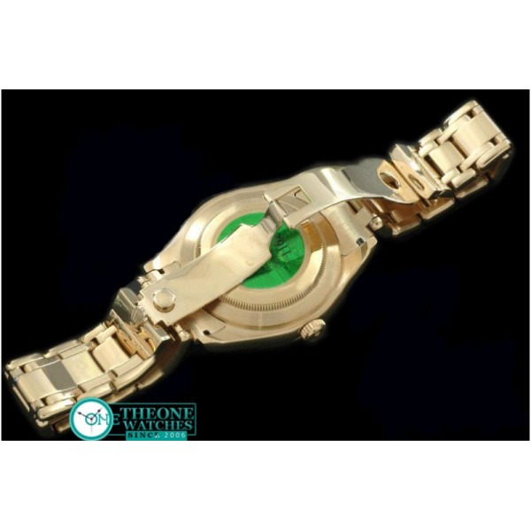 Rolex - 2011 Flora 12-Diam YG P-White Swiss Eta 2836-2