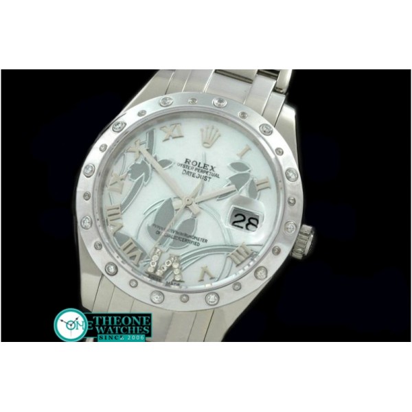 Rolex - 2011 Flora Oyster/Diam SS P-White Swiss Eta 2836-2