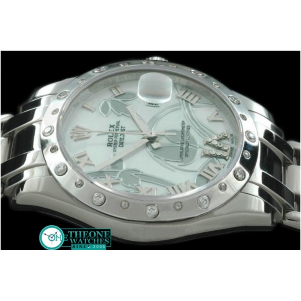 Rolex - 2011 Flora Oyster/Diam SS P-White Swiss Eta 2836-2