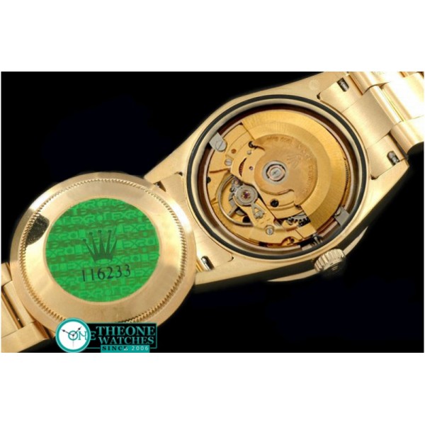 Rolex - 2011 Flora Oyster/Diam YG M-Green Swiss Eta 2836-2